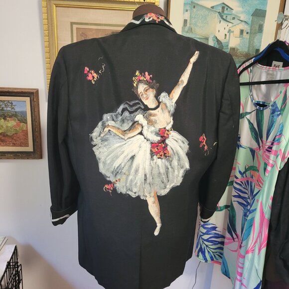 Hand Painted Pure Art Tuxedo Jacket Unisex - Picture 7 of 9